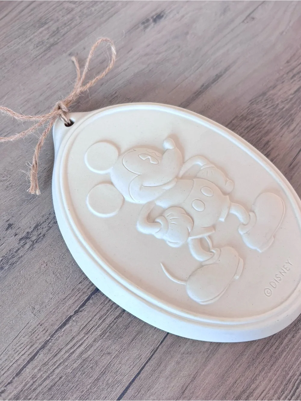 Vintage 1990s Disney Mickey Mouse & Co. Ceramic Cookie Flip Mold and Wall Plaque
